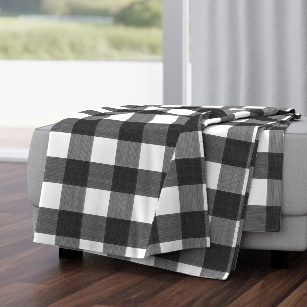 Black 3" Buffalo Plaid 