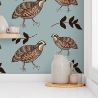 Quail & Sprig / grey  