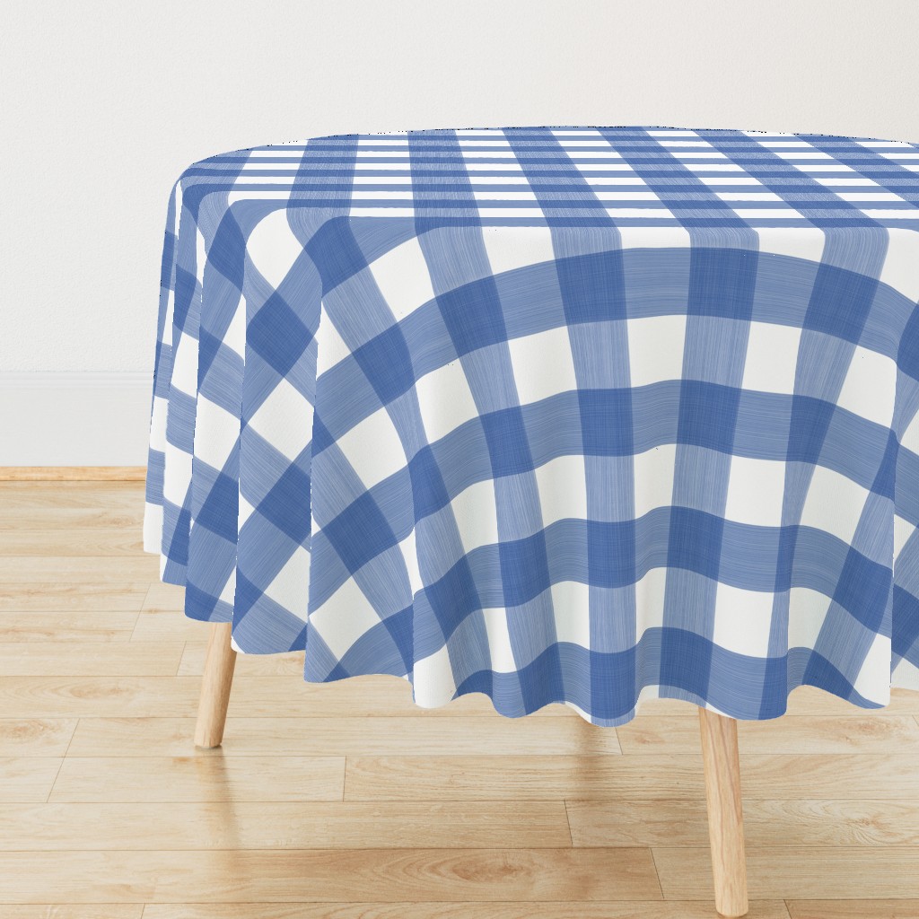 Cobalt 3" Buffalo Plaid 