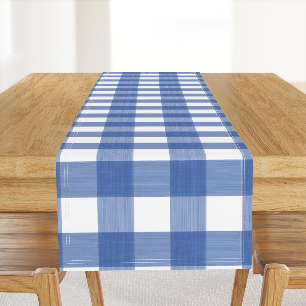 Cobalt 3" Buffalo Plaid 