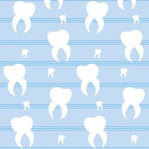 Blue Dental Stripes  / Tooth Teeth Franbail 