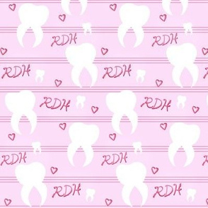 Pink RDH Dental Tooth Design med./ Franbail 