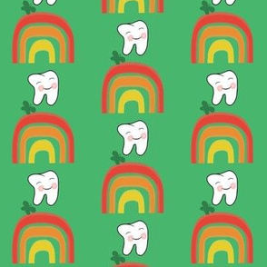 Dancing on Rainbows Spring Green Clover Green Butterfly   Dental / Tooth  