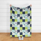 Bear Creek Patchwork Quilt Top || Little man