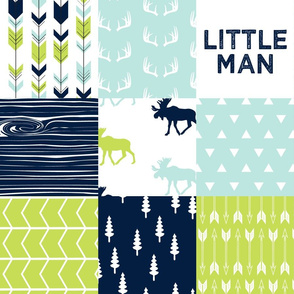 Bear Creek Patchwork Quilt Top || Little man