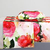 LARGE PRINT Watercolor Roses