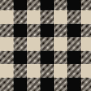 Big Buffalo Plaid - Check - black and tan