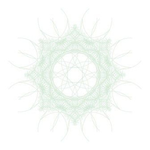geometric green and white mandala