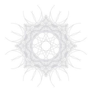 geometric white mandala