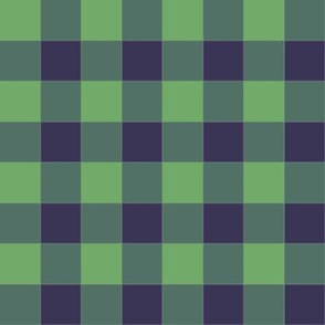 Blue and Green Gingham