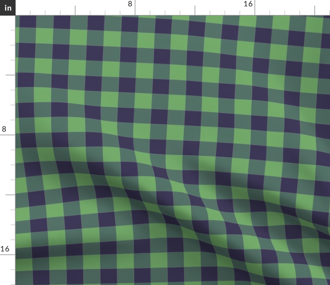 Blue and Green Gingham