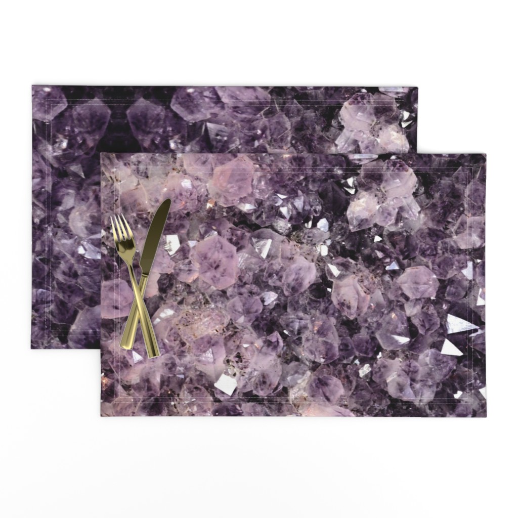 Amethyst Crystals - Large Print