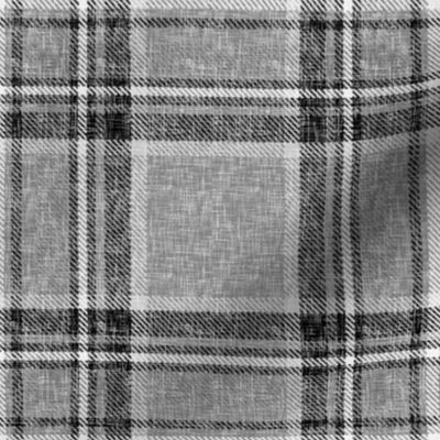 Grayscale Stewart Plaid by Su_G_©SuSchaefer