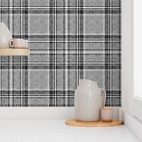 Grayscale Stewart Plaid by Su_G_©SuSchaefer