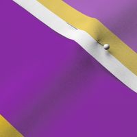 Suffragette Stripes - American - Purple and Gold