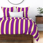 Suffragette Stripes - American - Purple and Gold