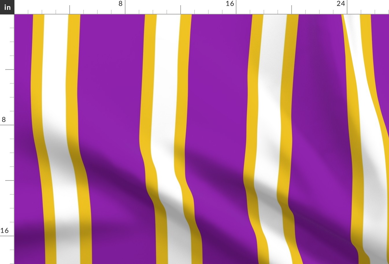 Suffragette Stripes - American - Purple and Gold