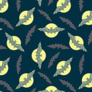Bats in moonlight