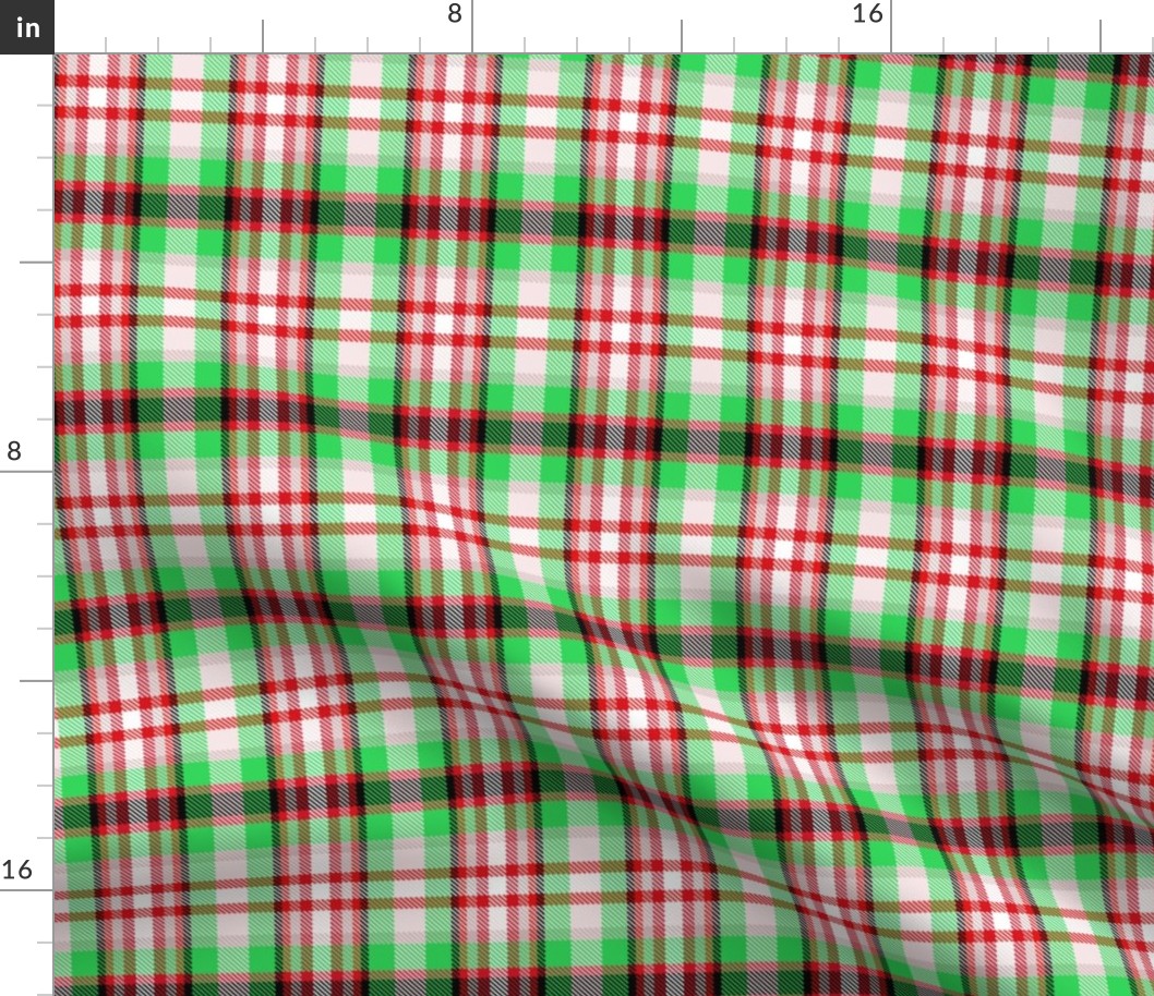 Coolest Green + Red Plaid by Su_G_©SuSchaefer