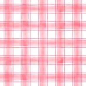 watercolor plaid || pink double