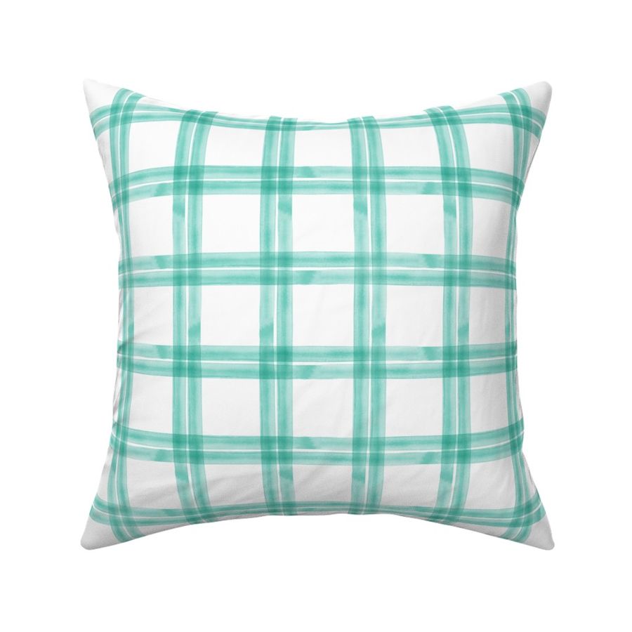 spring plaid || teal double