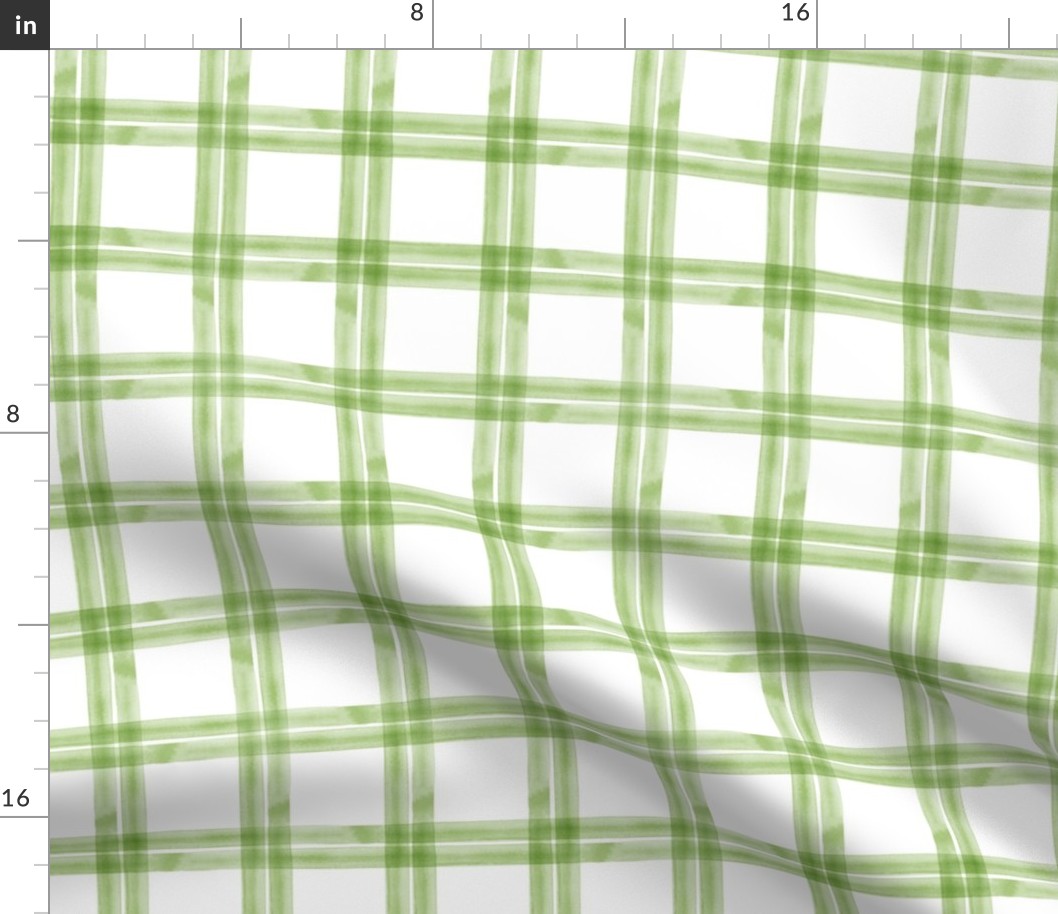 spring plaid || greenery double