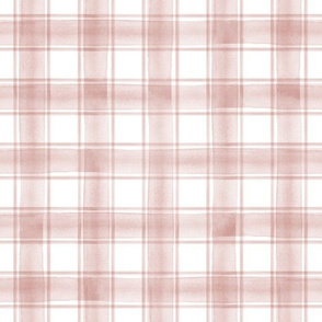 watercolor plaid || rose gold double