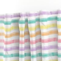 watercolor multi stripe || easter spring fabric