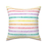 watercolor multi stripe || easter spring fabric