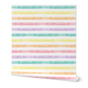 watercolor multi stripe || easter spring fabric