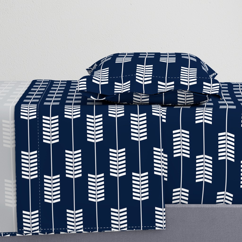 arrows // navy (90) - Northern Lights Collection
