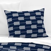 arrows // navy (90) - Northern Lights Collection