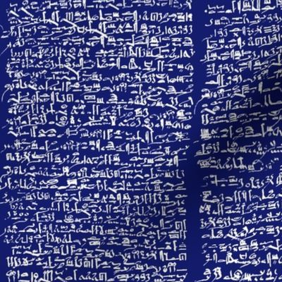 Egyptian Script on Midnight Blue // Small