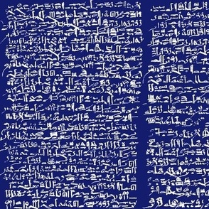 Egyptian Script on Midnight Blue // Small