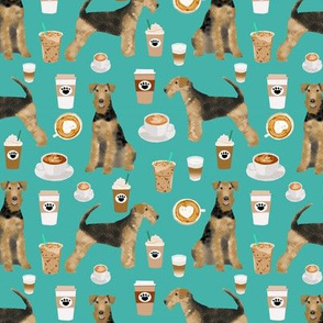 airedale terrier dog fabric cute dogs coffee dogs fabric coffee fabric