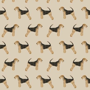 airedale terrier dog fabric cute dogs neutral sewing dog fabric