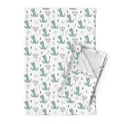 Adorable little baby bunny geometric scandinavian style rabbit for kids gender neutral black and white mint