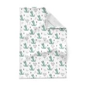 Adorable little baby bunny geometric scandinavian style rabbit for kids gender neutral black and white mint