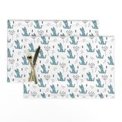 Adorable little baby bunny geometric scandinavian style rabbit for kids gender neutral black and white blue