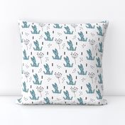 Adorable little baby bunny geometric scandinavian style rabbit for kids gender neutral black and white blue