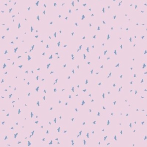 Crows (Blue on Pink)