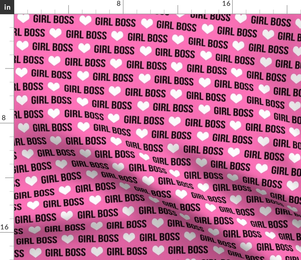 girl boss fabric heart girls design baby girl future female fabric