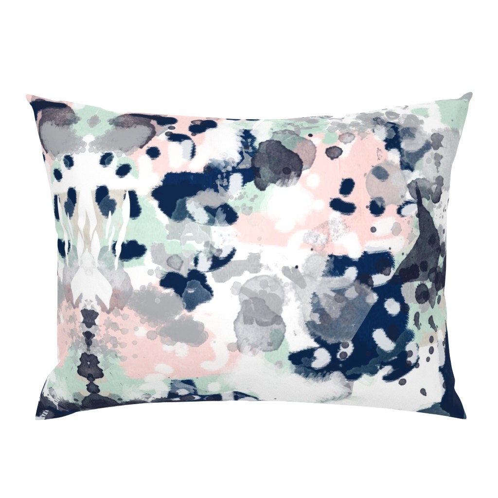 sloane abstract pink navy grey mint girls abstract fabric nursery baby