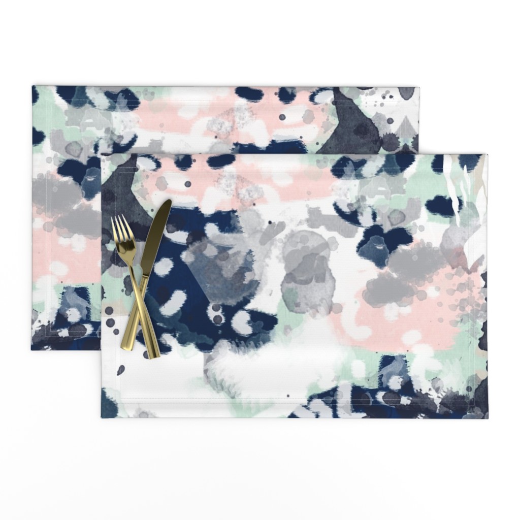 sloane abstract pink navy grey mint girls abstract fabric nursery baby