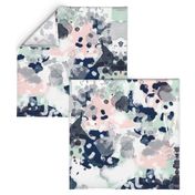 sloane abstract pink navy grey mint girls abstract fabric nursery baby