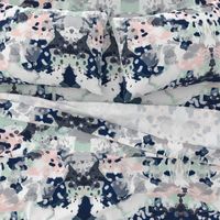 sloane abstract pink navy grey mint girls abstract fabric nursery baby