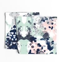 sloane abstract pink navy grey mint girls abstract fabric nursery baby