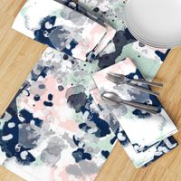 sloane abstract pink navy grey mint girls abstract fabric nursery baby