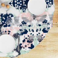 sloane abstract pink navy grey mint girls abstract fabric nursery baby