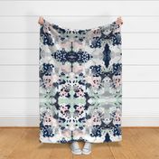 sloane abstract pink navy grey mint girls abstract fabric nursery baby